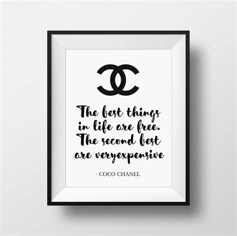 chanel quotes prints|Chanel quotes about life.